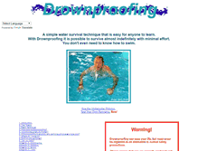 Tablet Screenshot of drownproofing.com